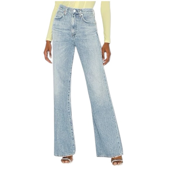 Citizens of Humanity Rosanna High Rise Wide Leg Jeans Horizon Wash Size 26 - Picture 9 of 9